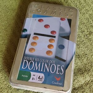 CARDINAL Double Six Color Dot Dominoe's Set
